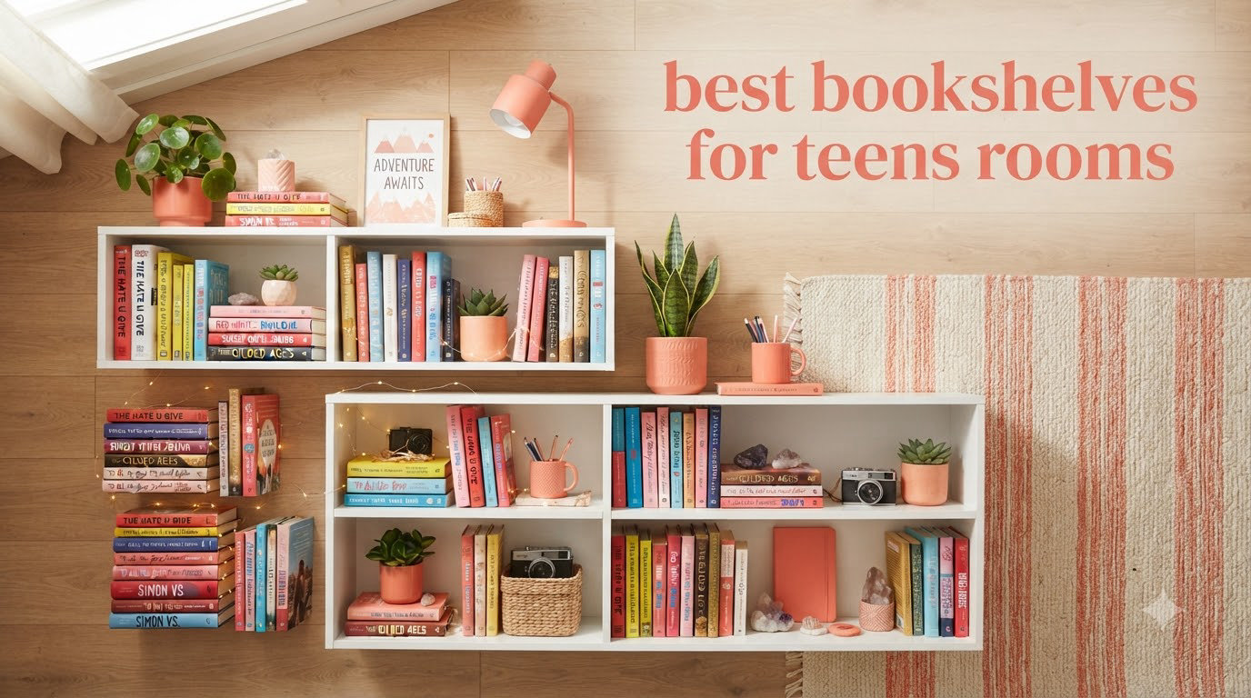 best bookshelves for teens rooms