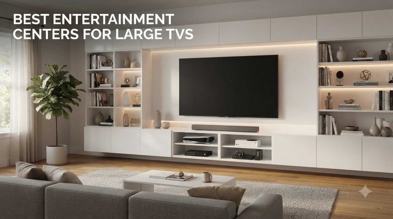 best entertainment centers for large tvs
