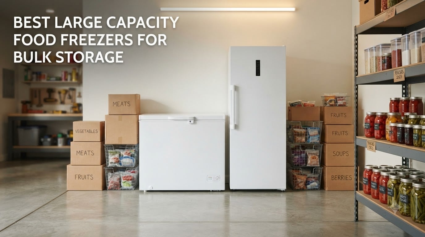 best large capacity food freezers for bulk storage