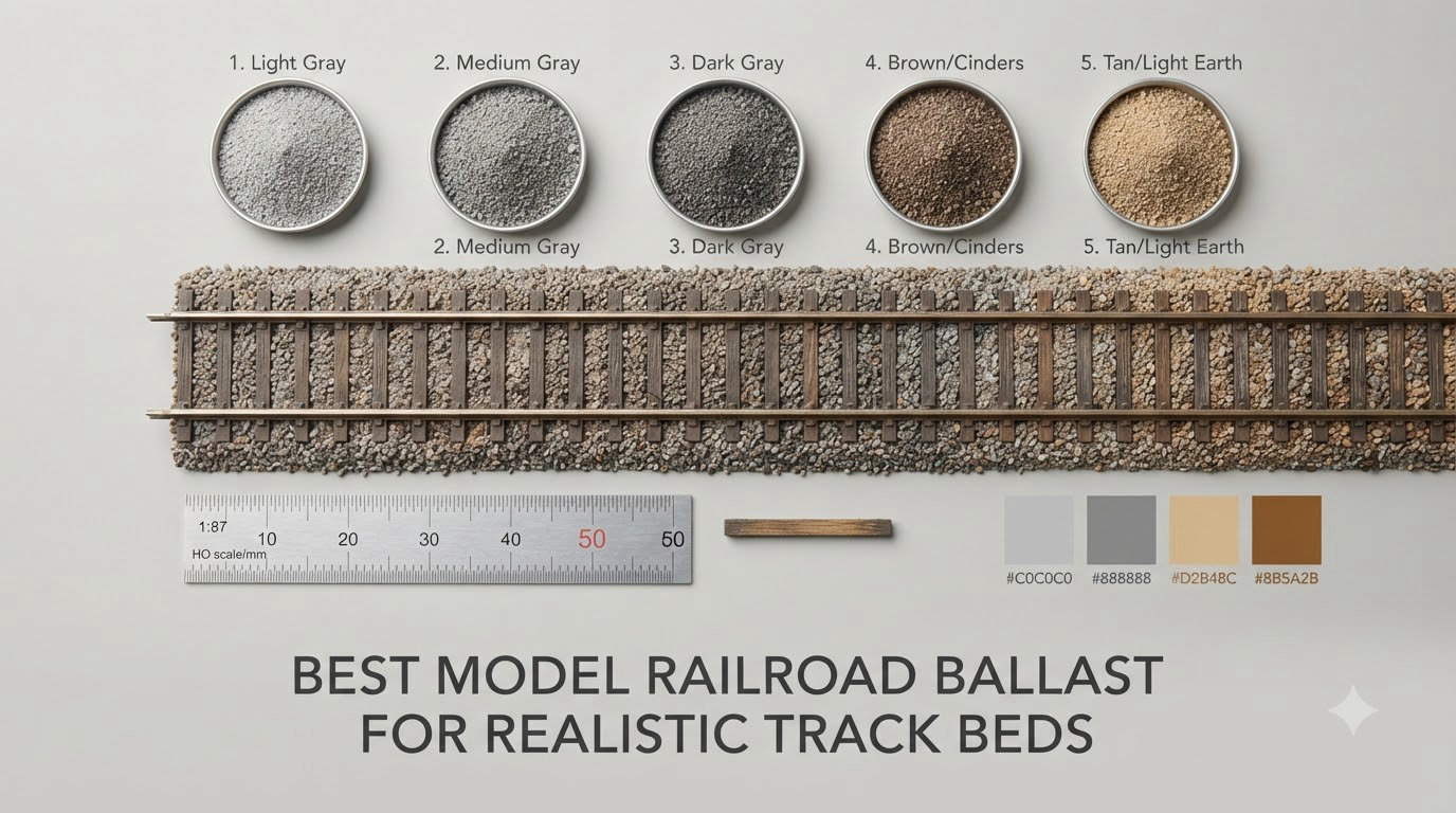 best model railroad ballast for realistic track beds