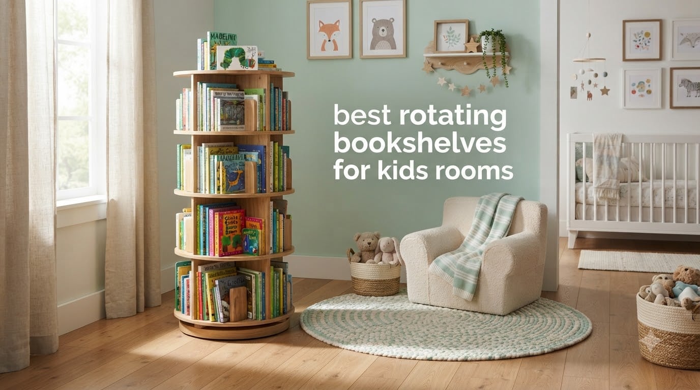 best rotating bookshelves for kids rooms