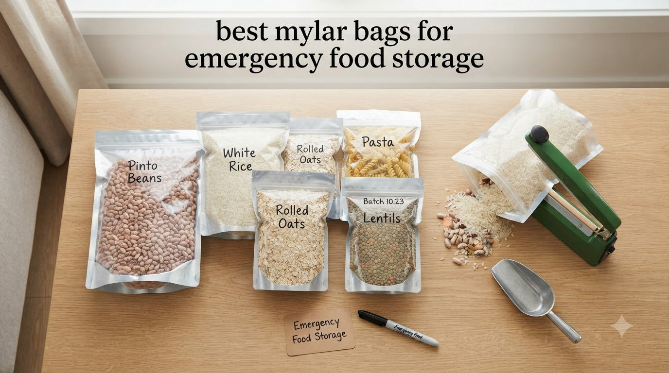 best mylar bags for emergency food storage