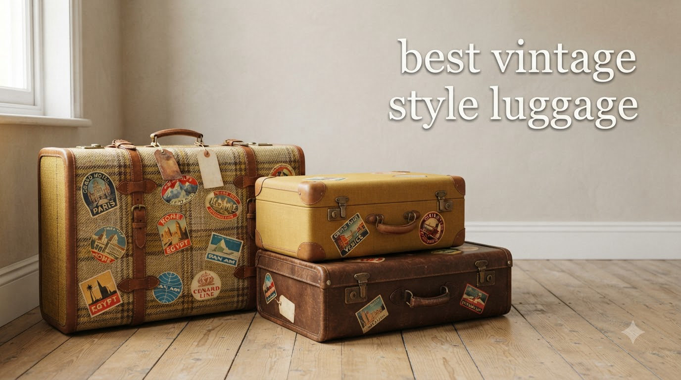 best vintage style luggage