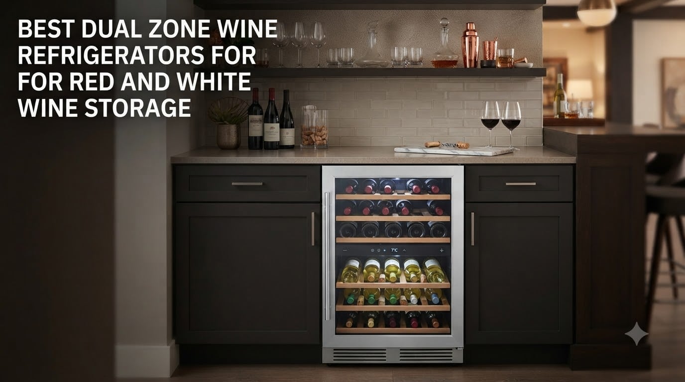 best dual zone wine refrigerators for red and white wine storage