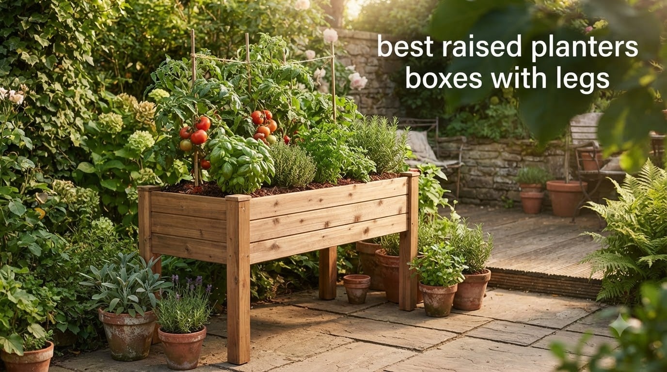 best raised planters boxes with legs