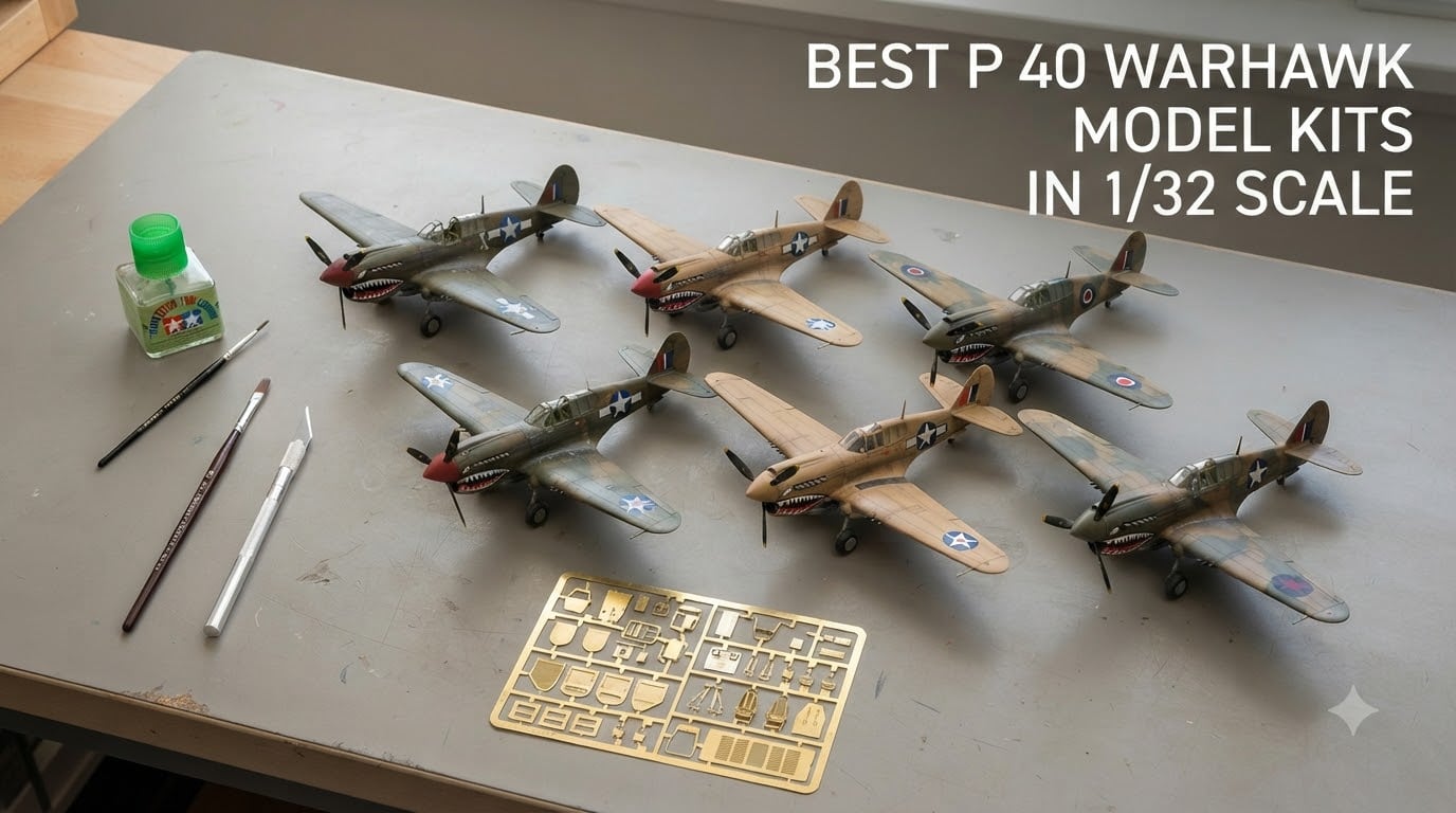 best p 40 warhawk model kits in 1/32 scale