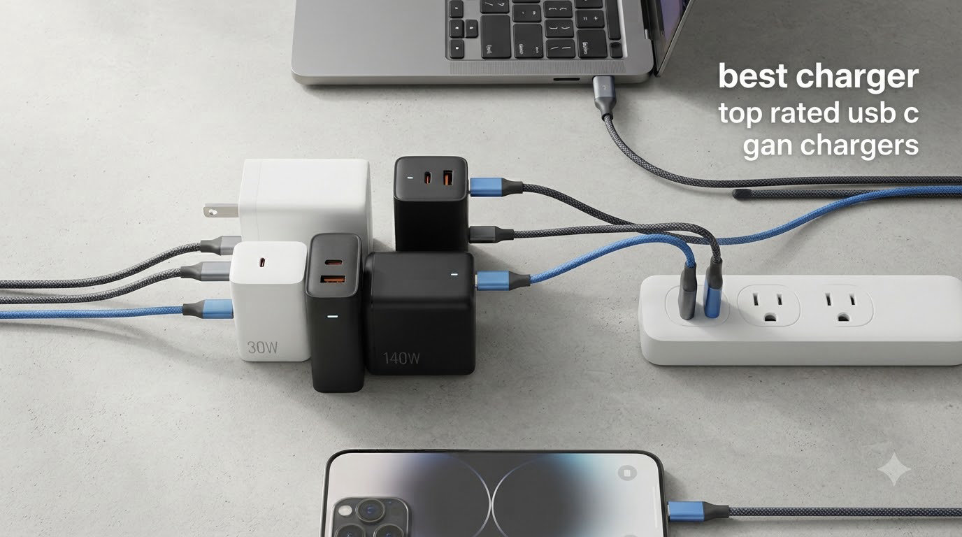 best charger top rated usb c gan chargers