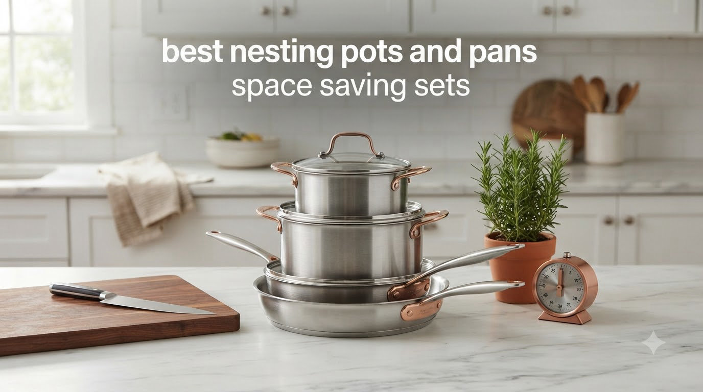 best nesting pots and pans space saving sets
