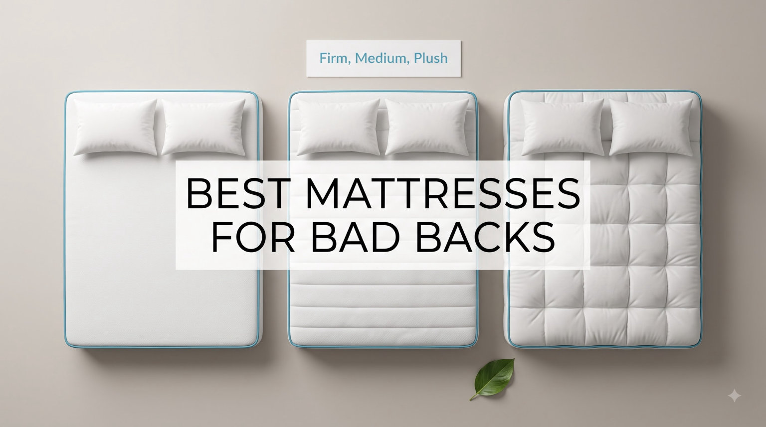 best mattresses for bad backs