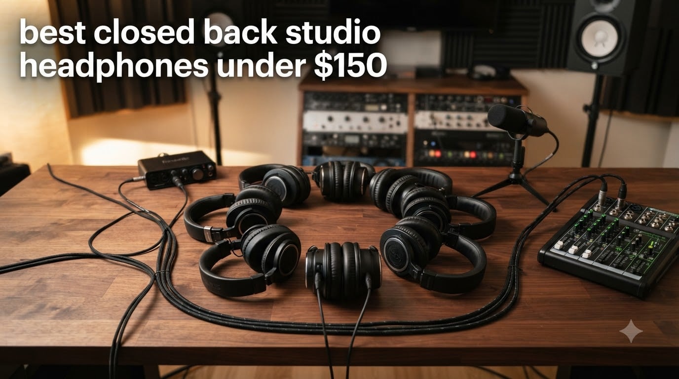 best closed back studio headphones under $150