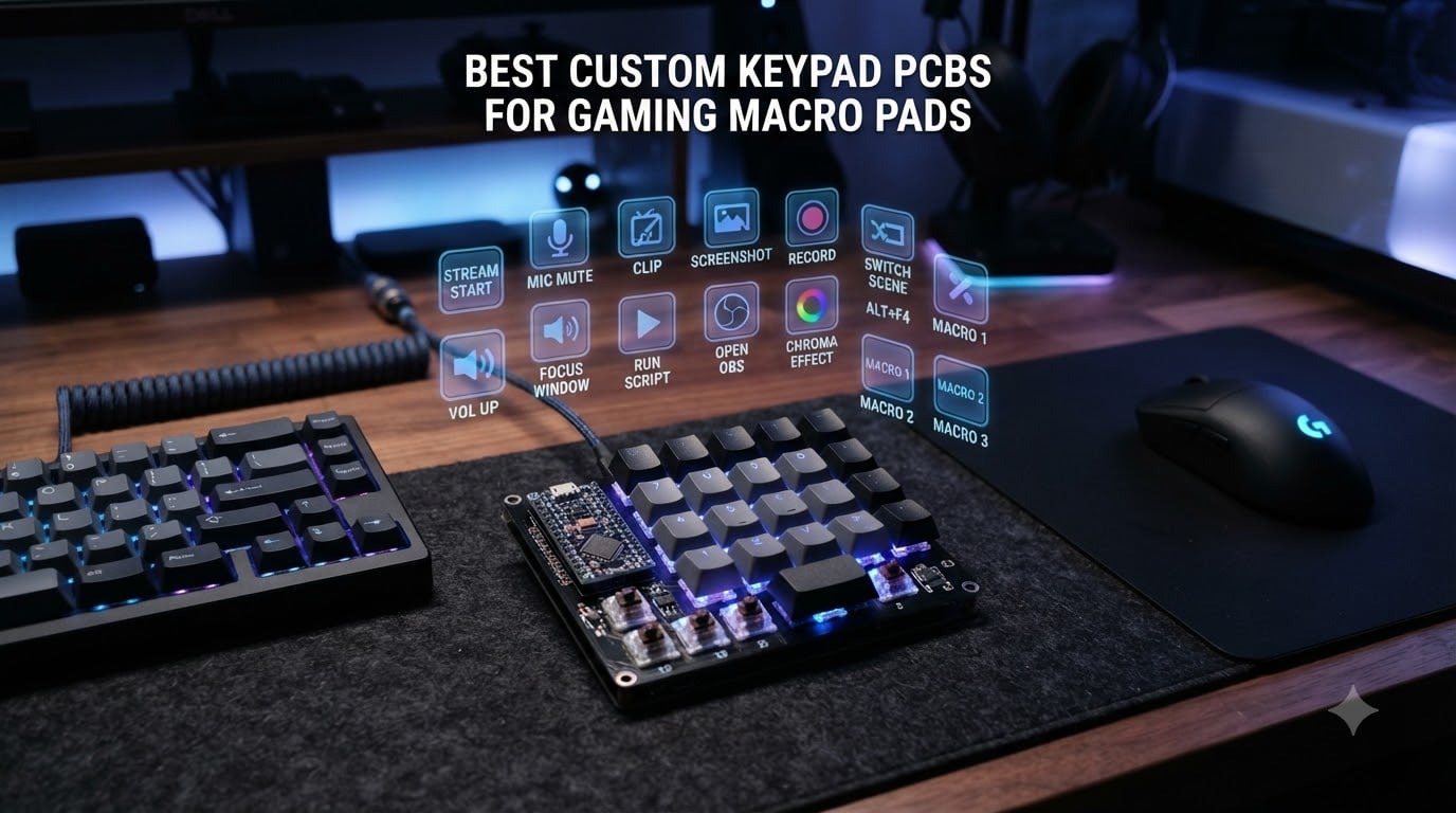 best custom keypad pcbs for gaming macro pads