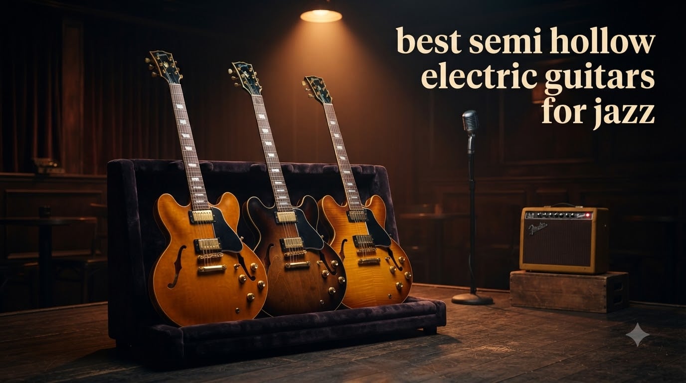 best semi hollow electric guitars for jazz