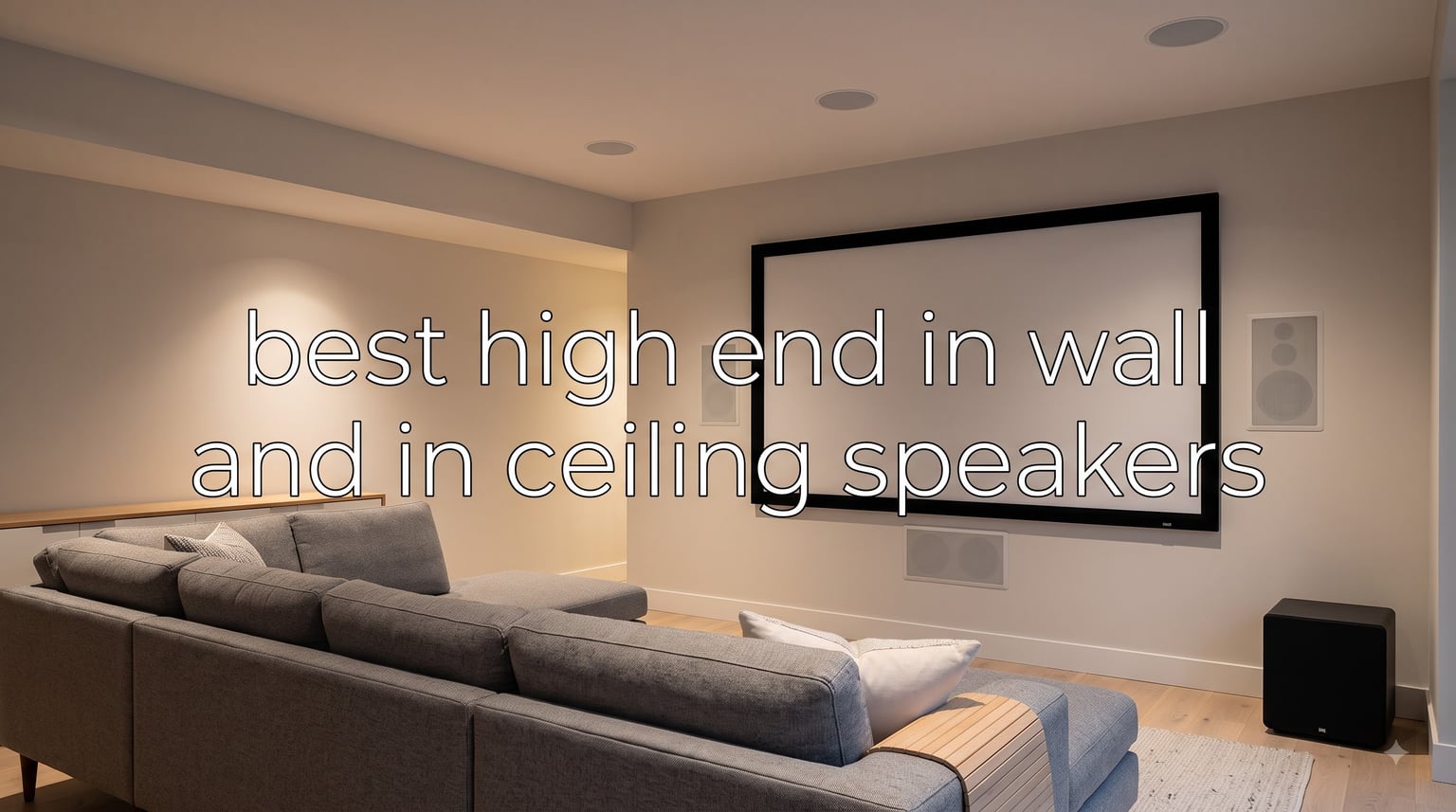best high end in wall and in ceiling speakers