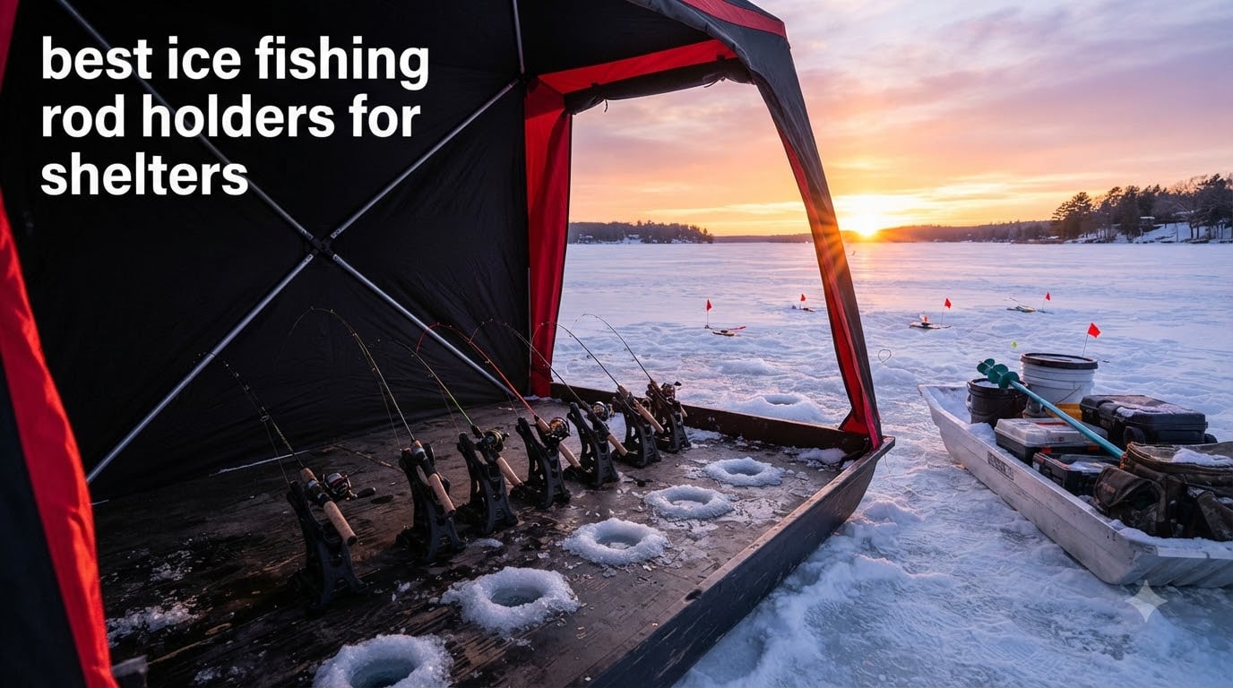 best ice fishing rod holders for shelters