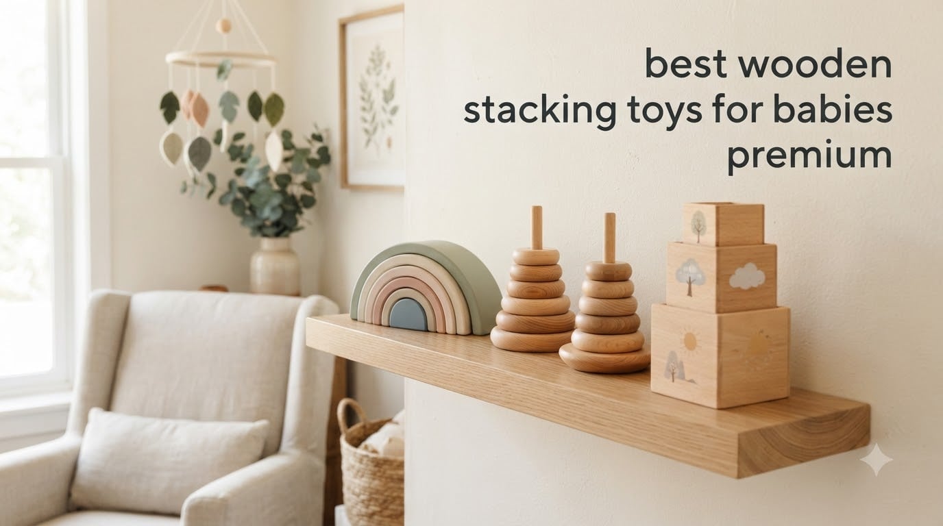 best wooden stacking toys for babies premium