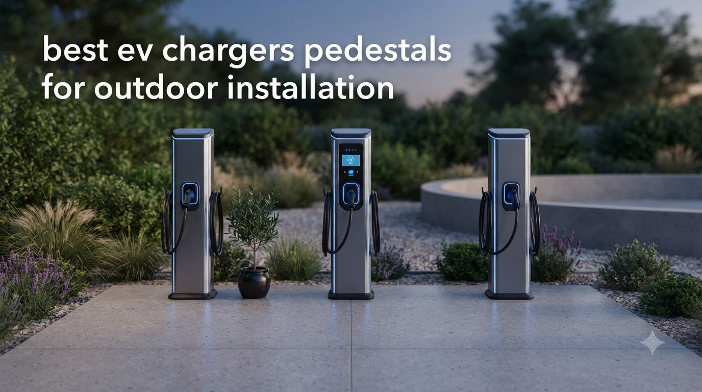 best ev chargers pedestals for outdoor installation