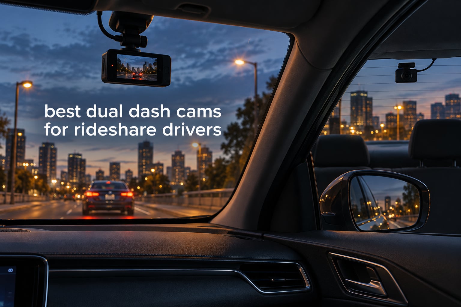 best dual dash cams for rideshare drivers