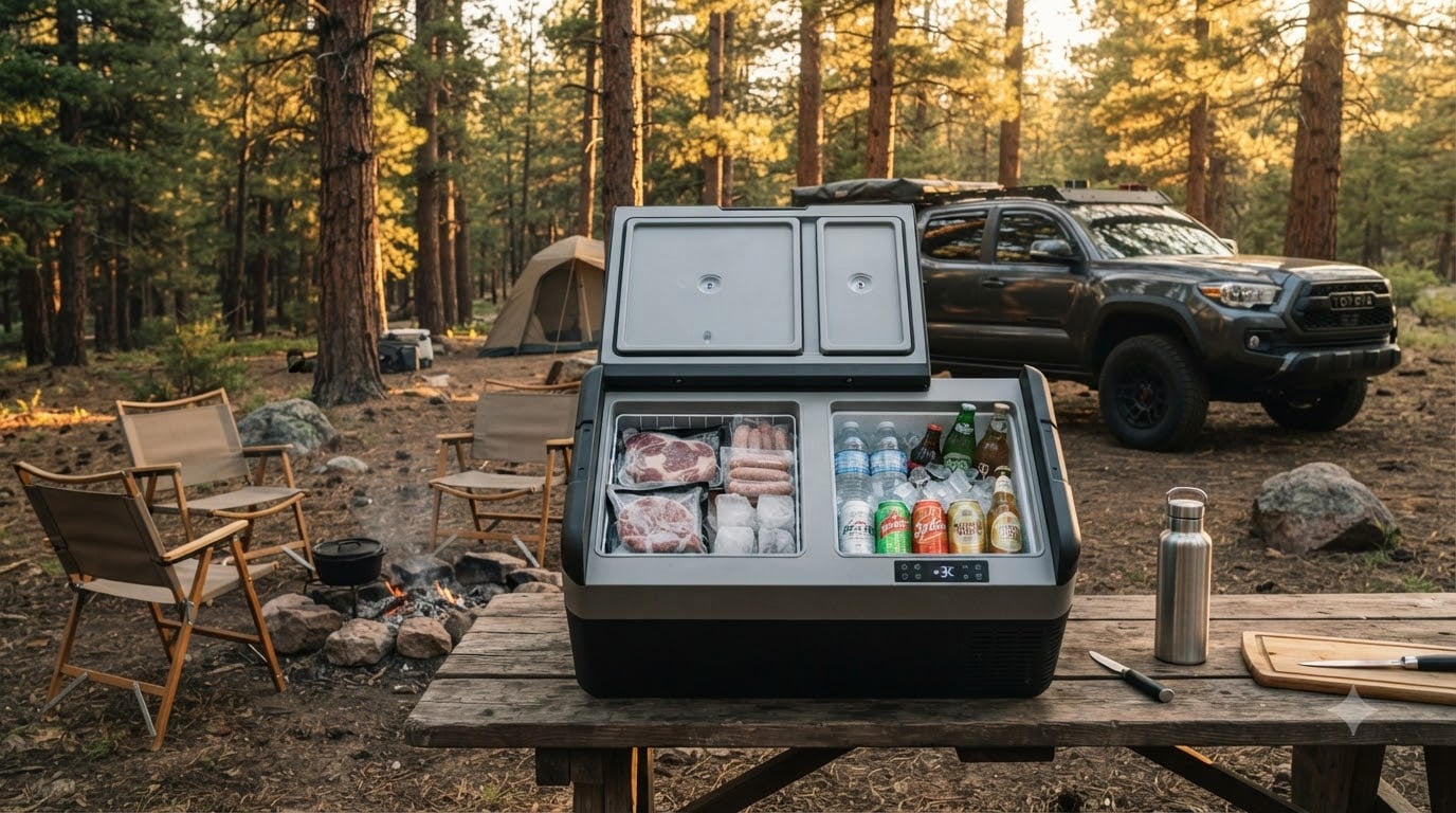 best dual zone portable fridge freezers for camping