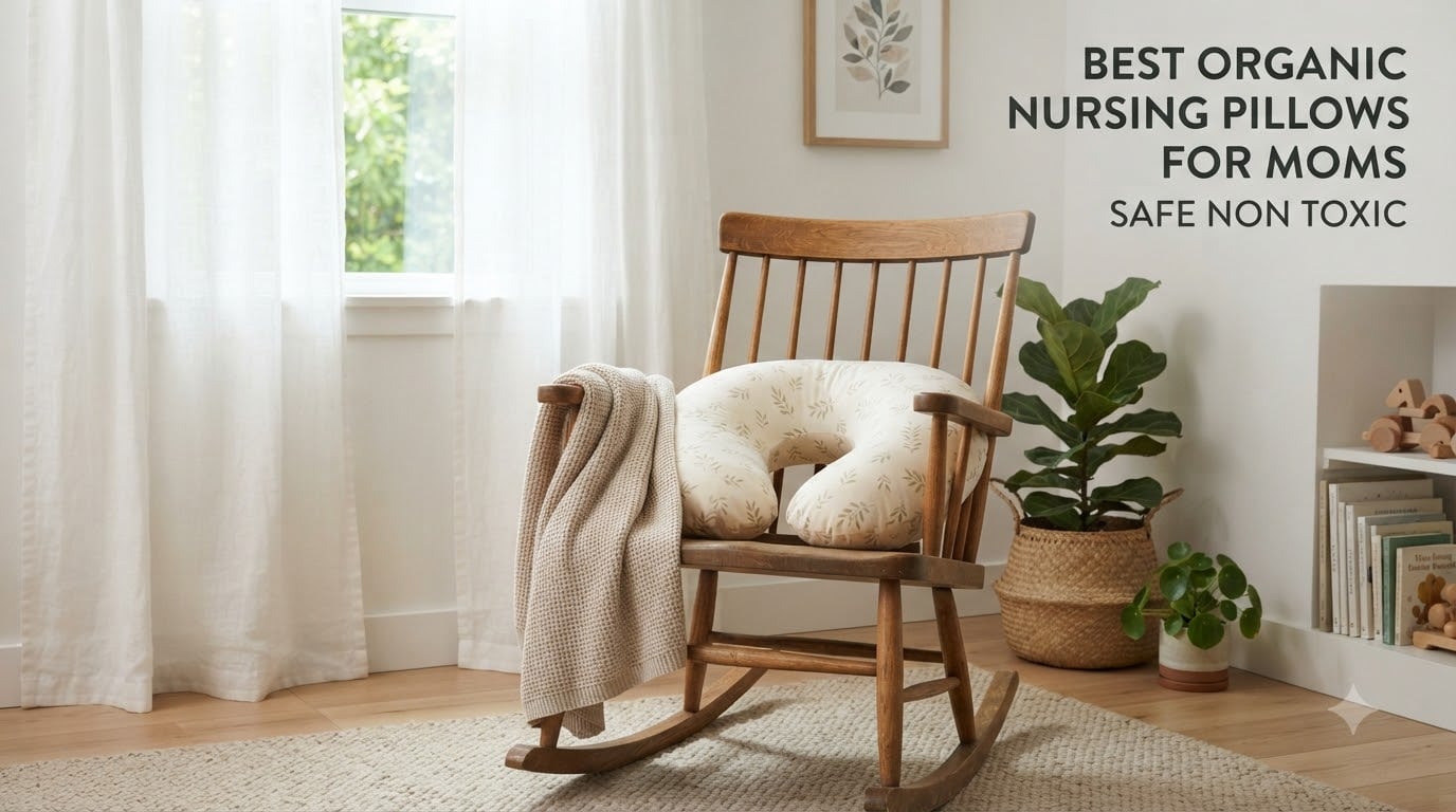 best organic nursing pillows for moms safe non toxic