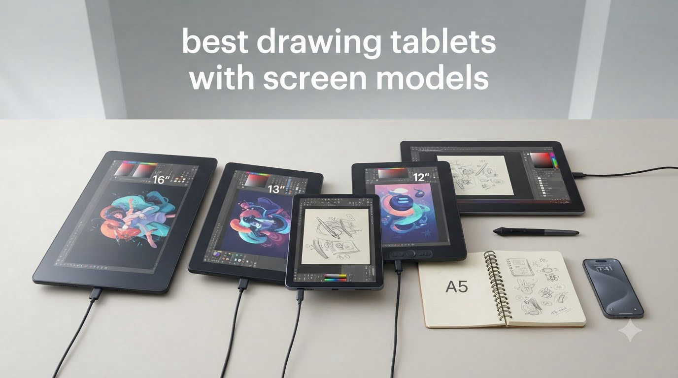 best drawing tablets with screen models