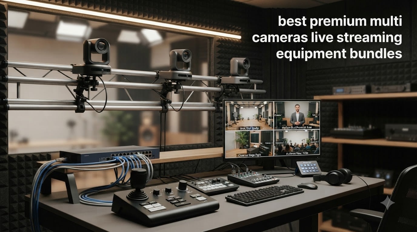 best premium multi cameras live streaming equipment bundles