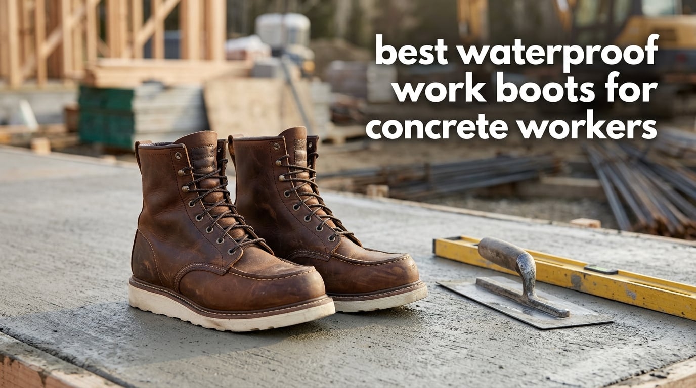 best waterproof work boots for concrete workers