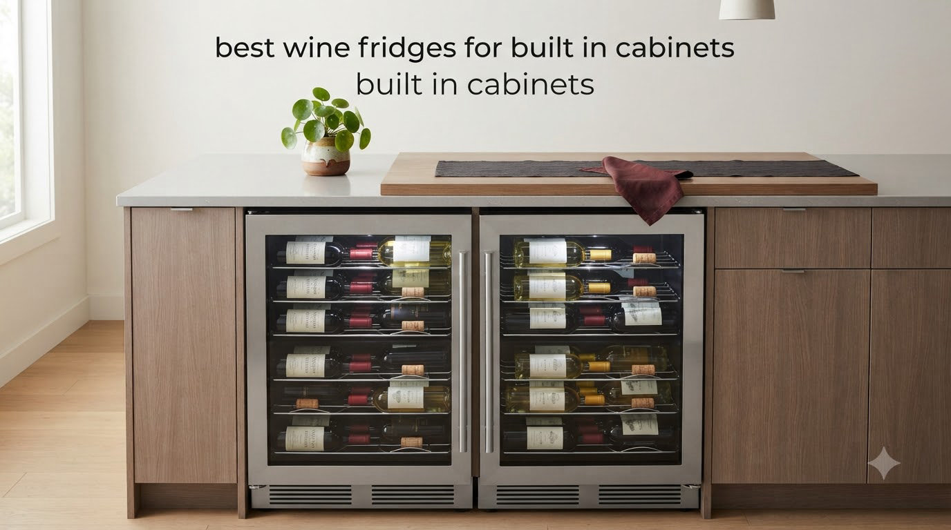 best wine fridges for built in cabinets