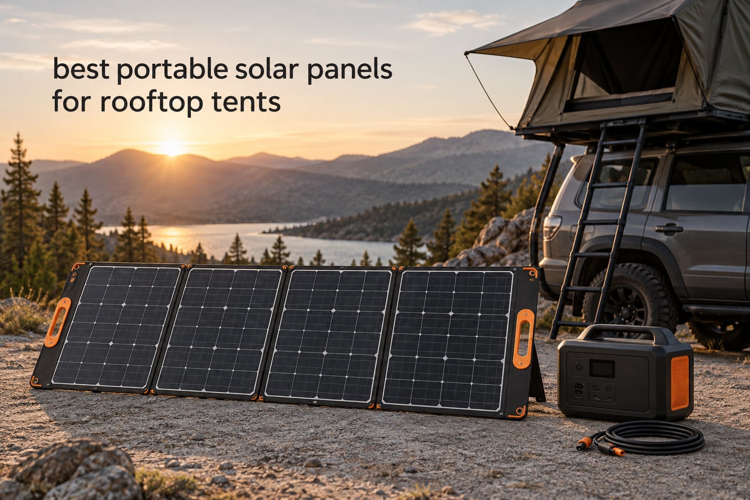 best portable solar panels for rooftop tents