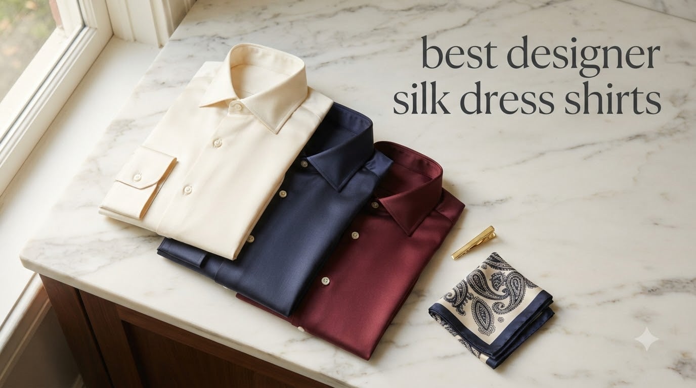 best designer silk dress shirts