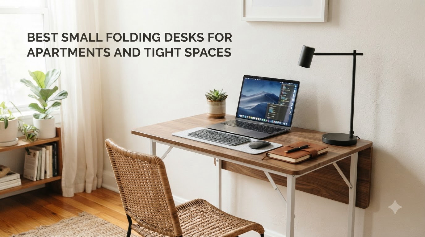 best small folding desks for apartments and tight spaces