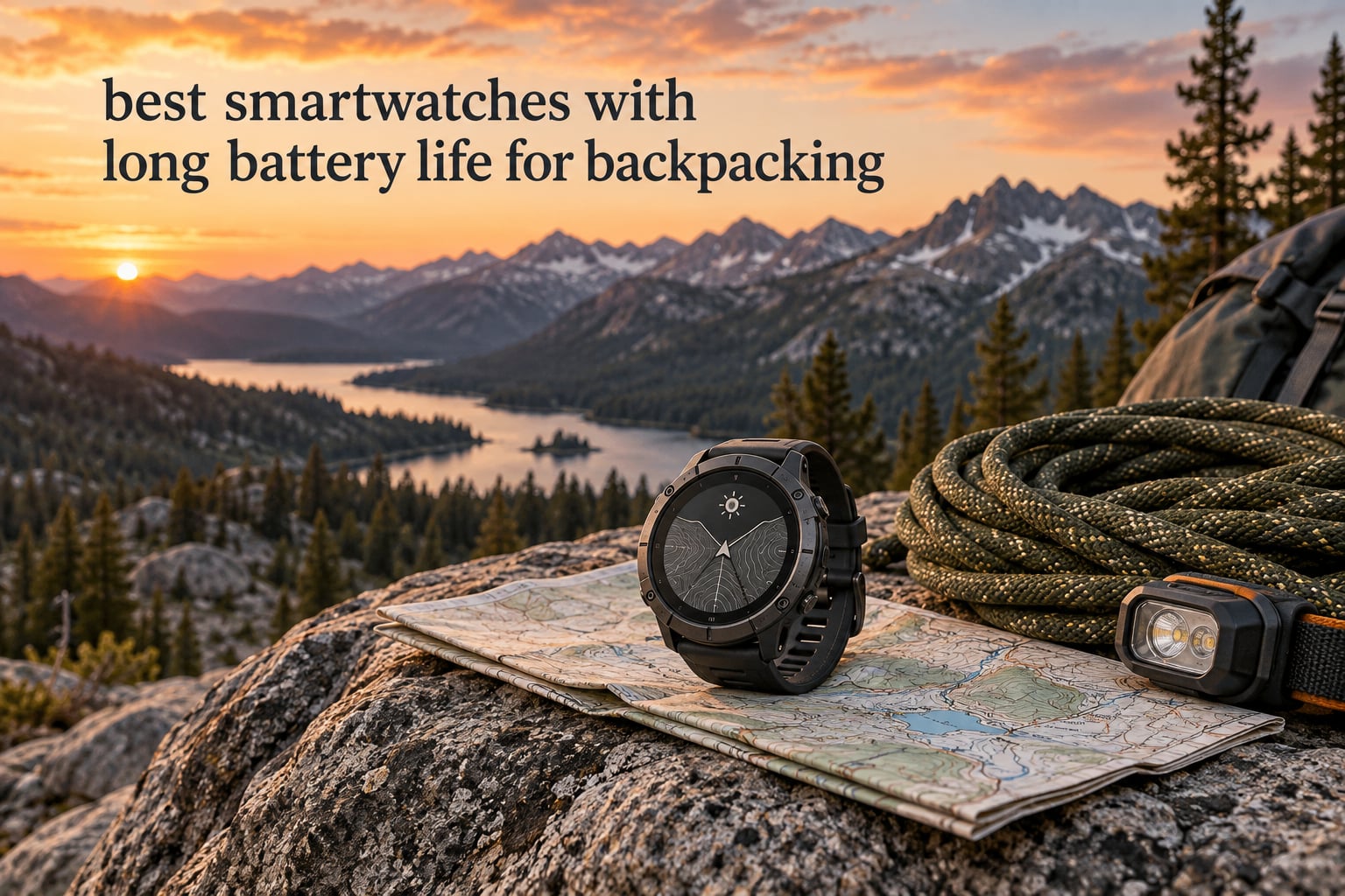 best smartwatches with long battery life for backpacking