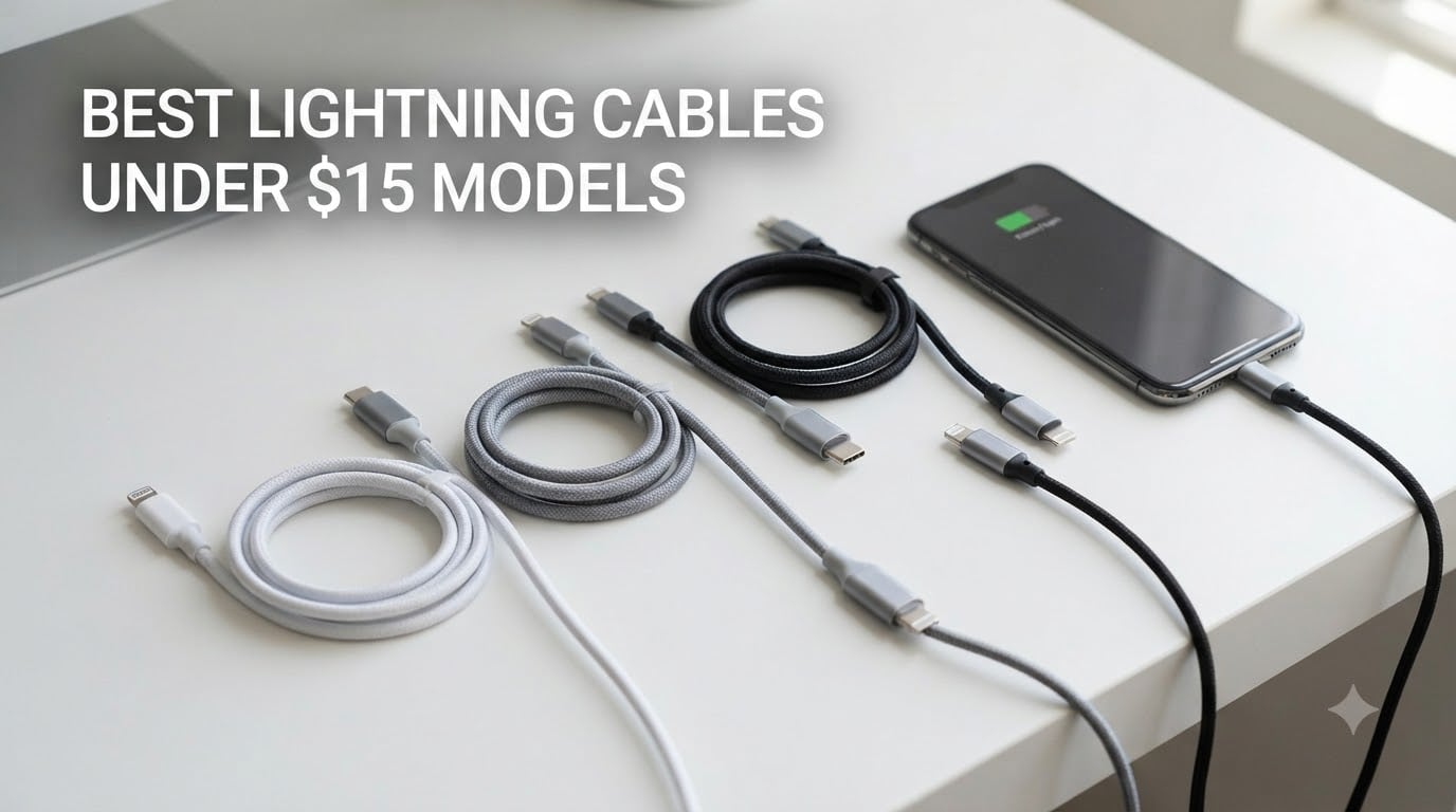 best lightning cables under $15 models