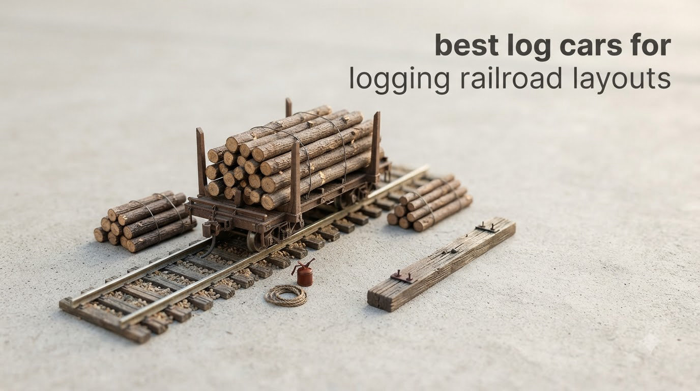 best log cars for logging railroad layouts