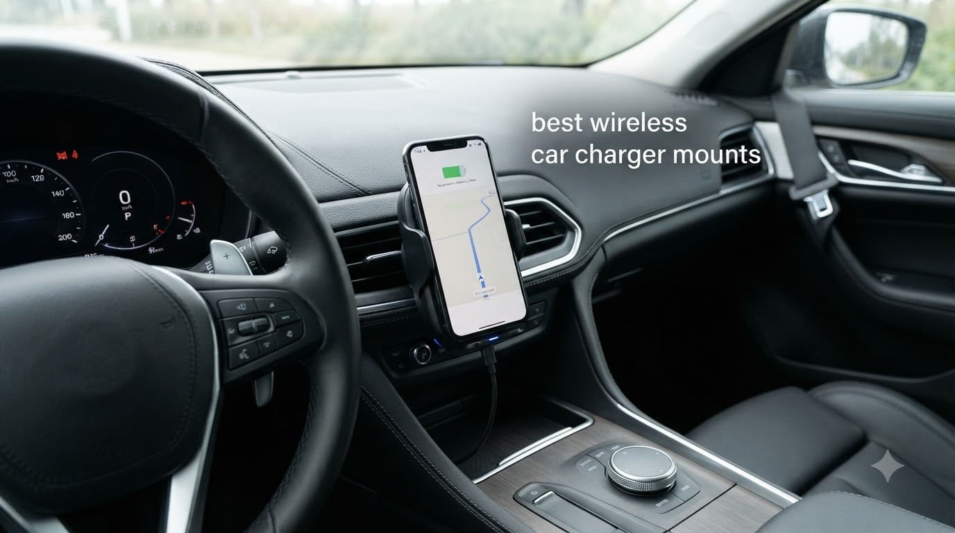best wireless car charger mounts
