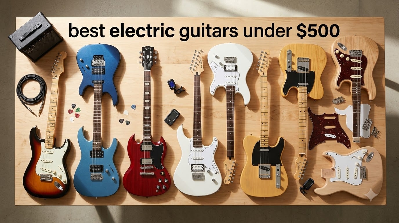 best electric guitars under $500
