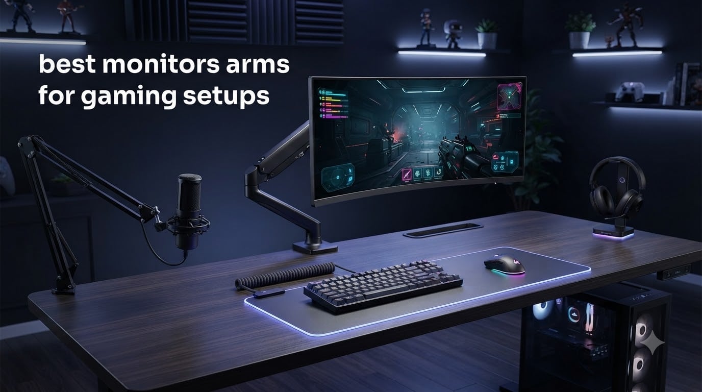 best monitors arms for gaming setups