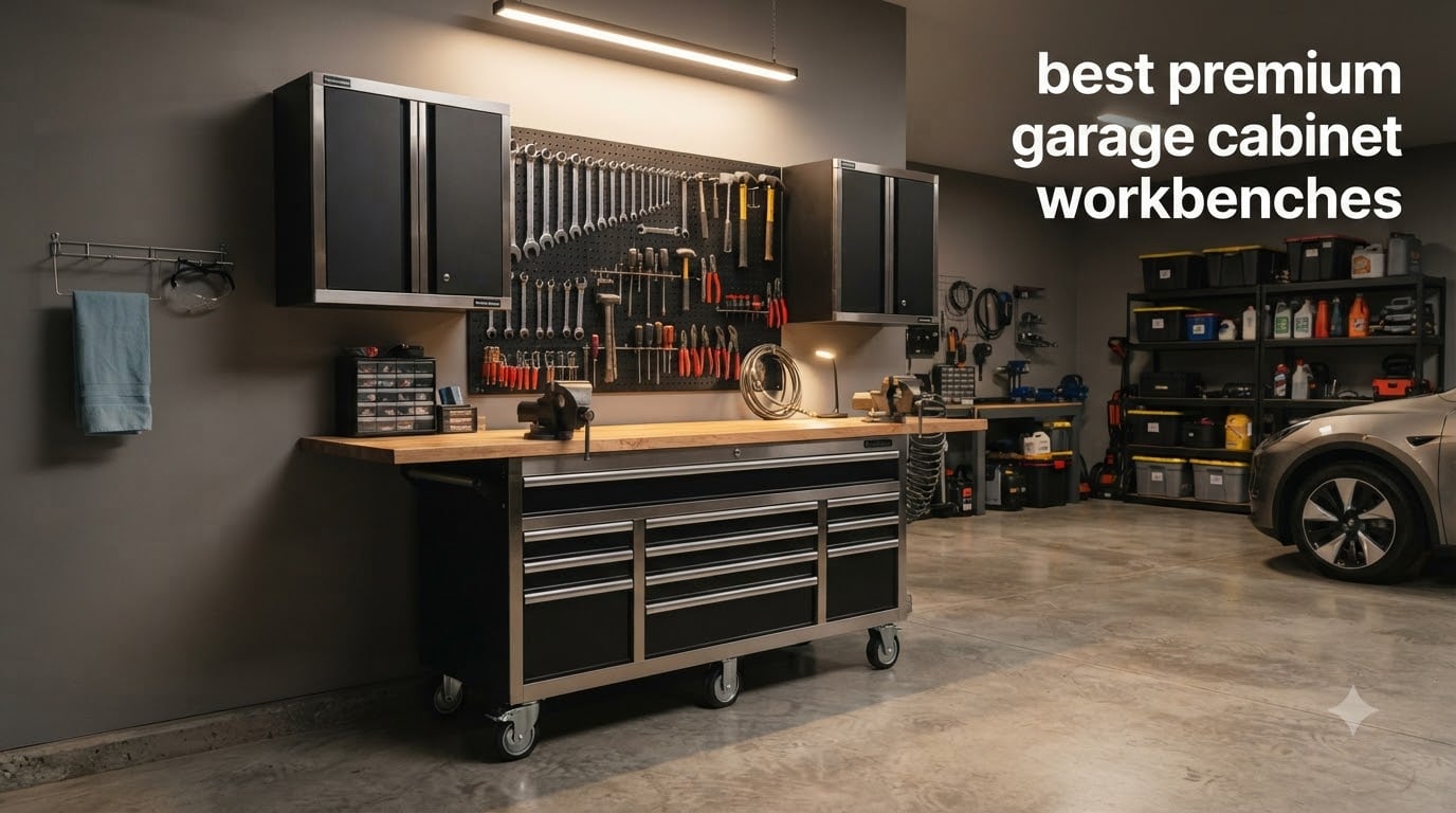 best premium garage cabinet workbenches