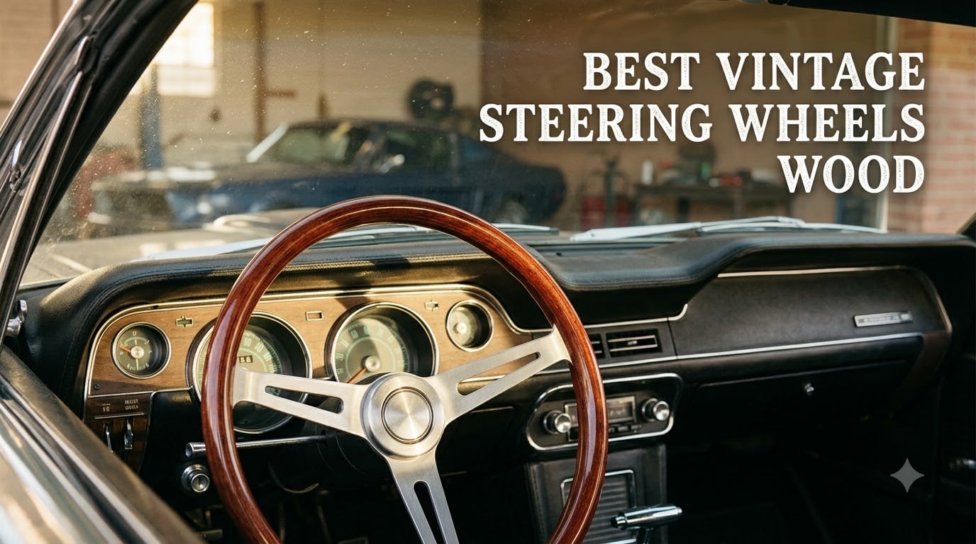 best vintage steering wheels wood