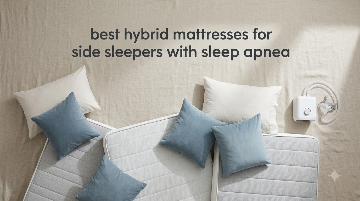 best hybrid mattresses for side sleepers with sleep apnea