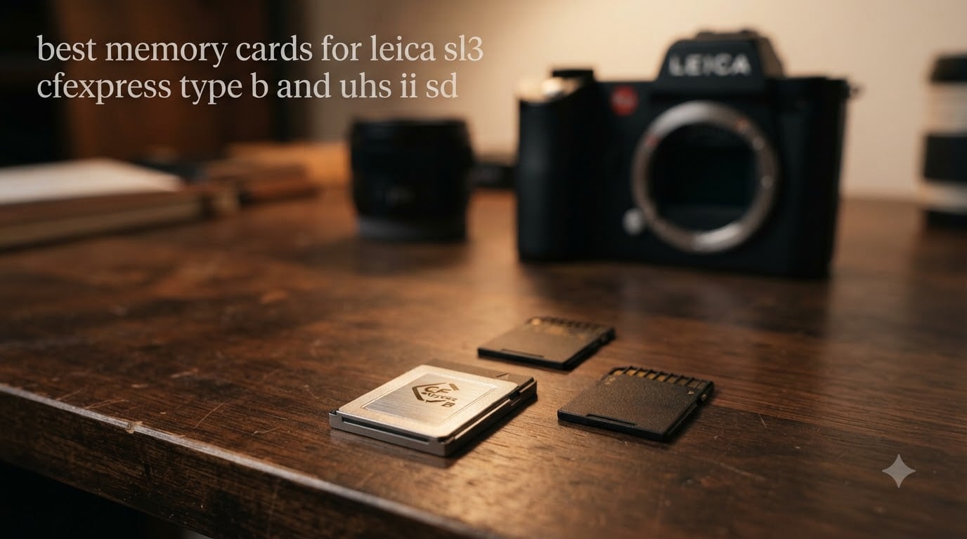 best memory cards for leica sl3 cfexpress type b and uhs ii sd