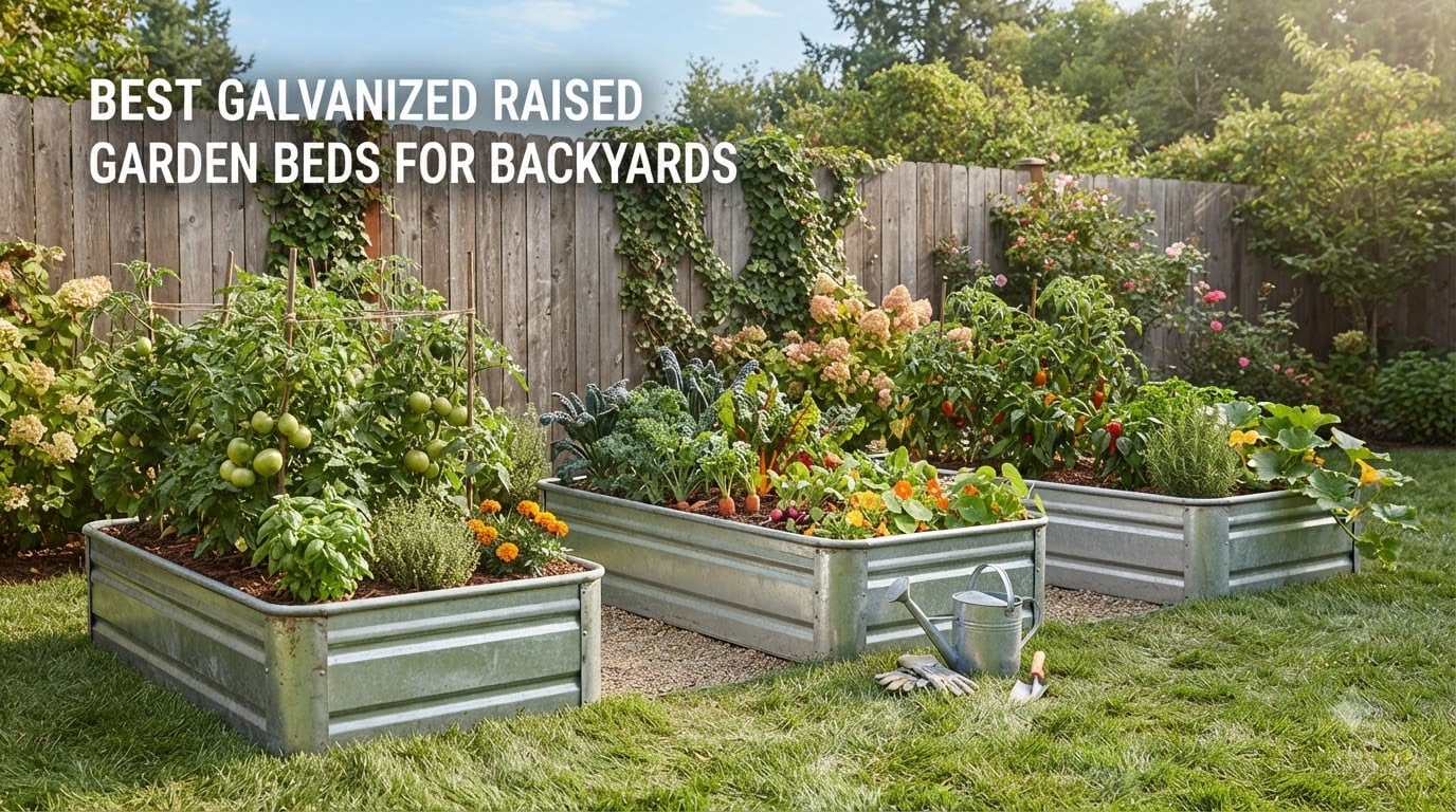 best galvanized raised garden beds for backyards