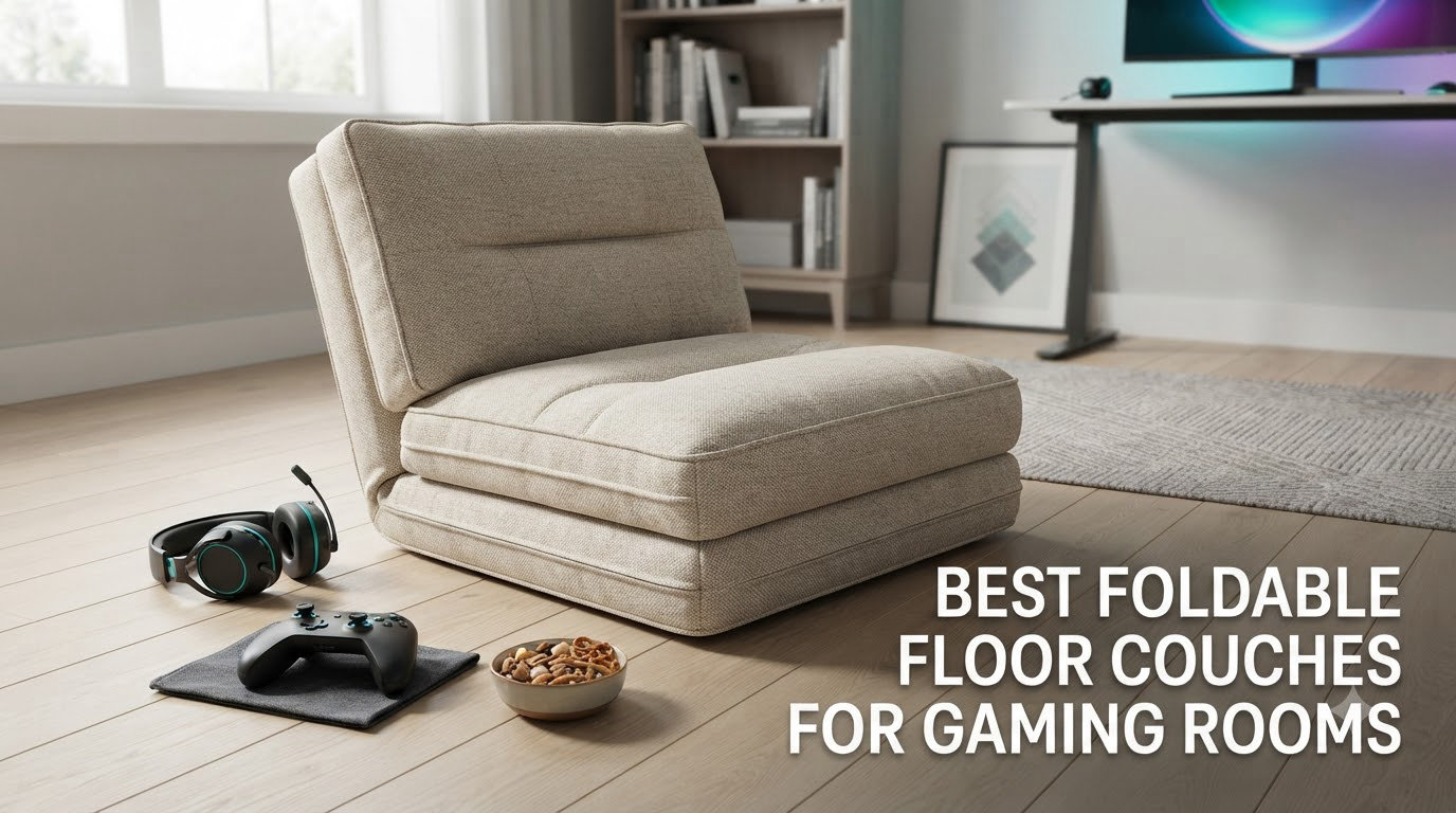 best foldable floor couches for gaming rooms