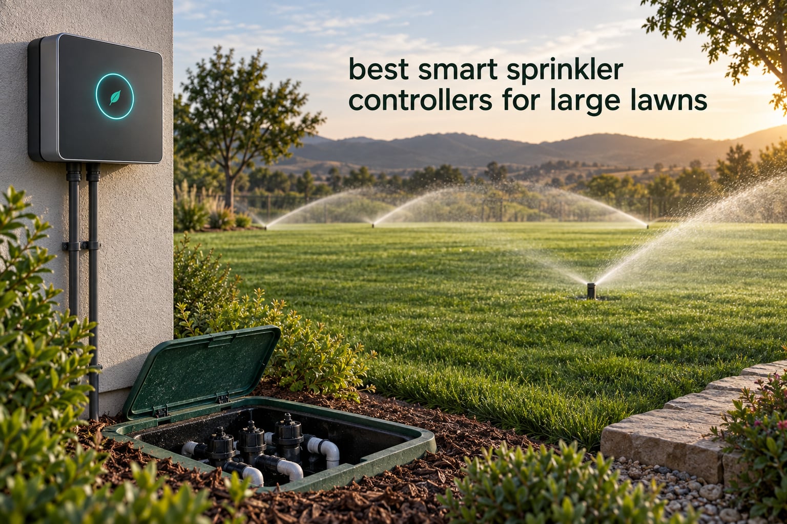 best smart sprinkler controllers for large lawns
