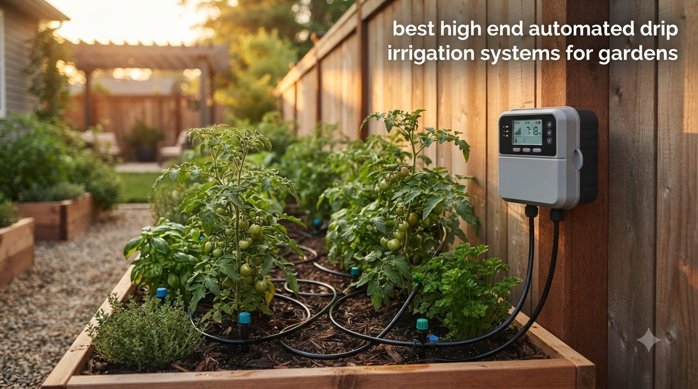 best high end automated drip irrigation systems for gardens