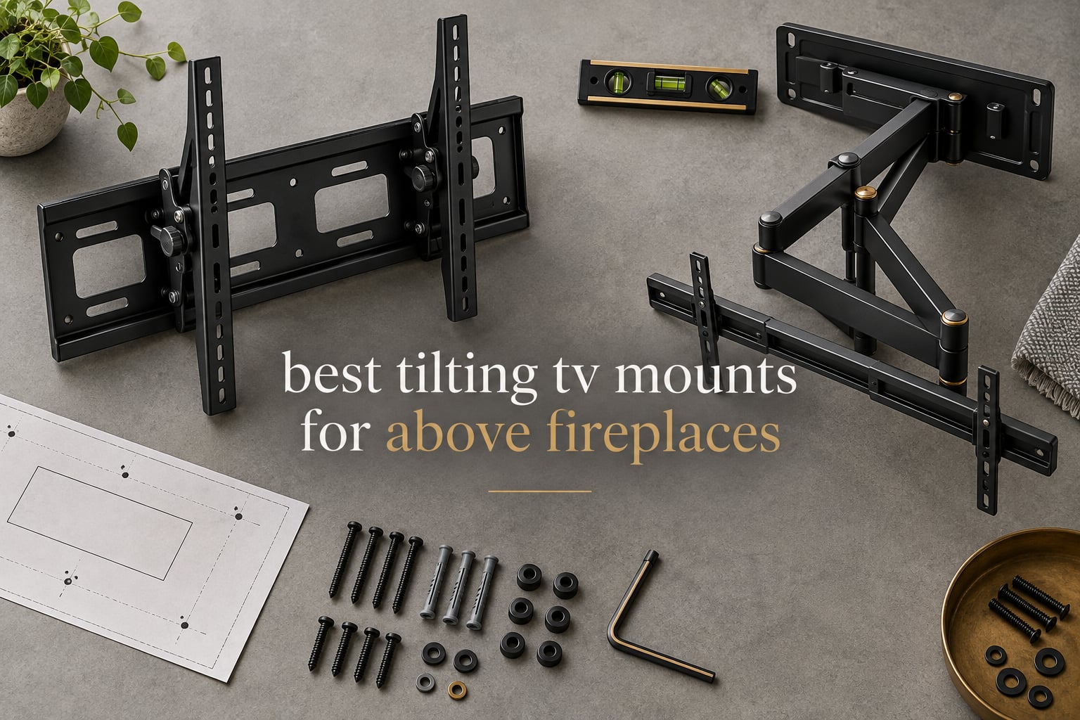 best tilting tv mounts for above fireplaces