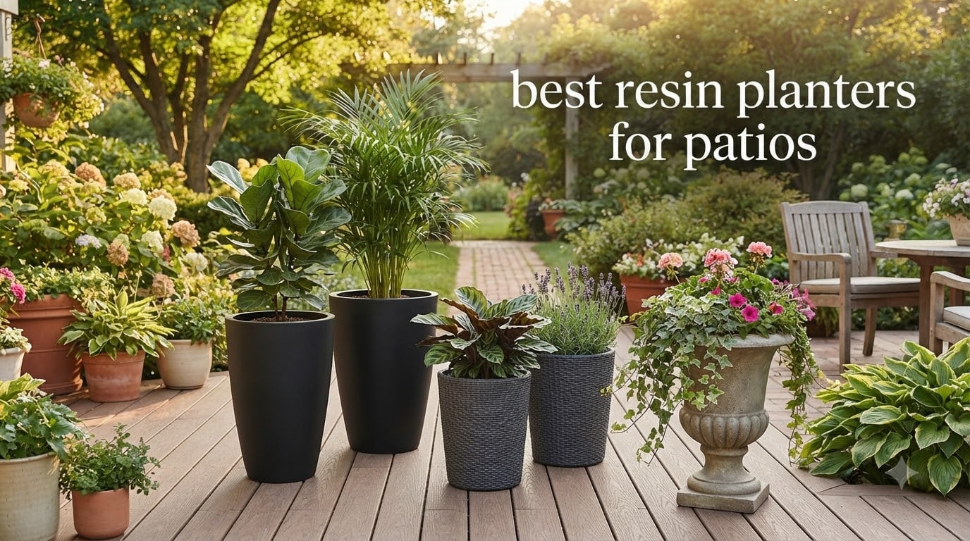 best resin planters for patios