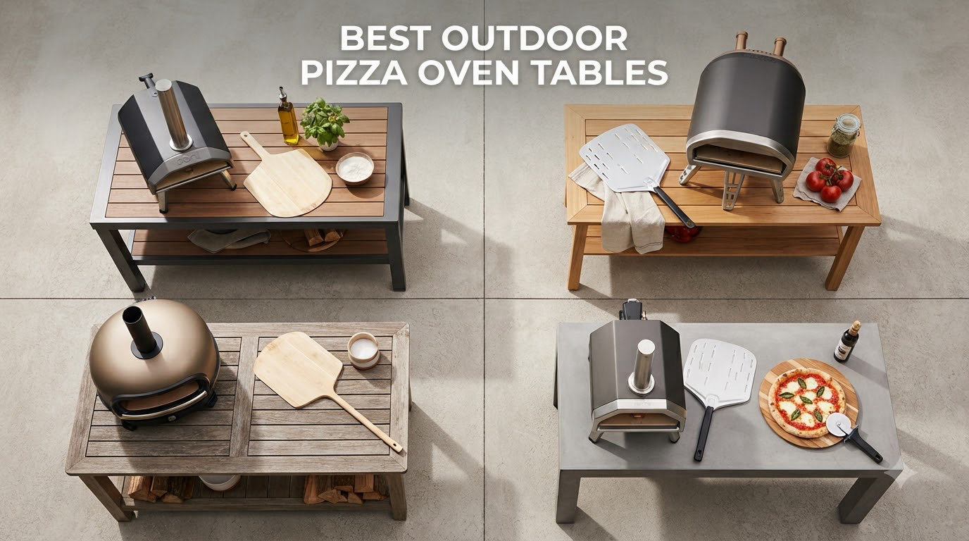 best outdoor pizza oven tables