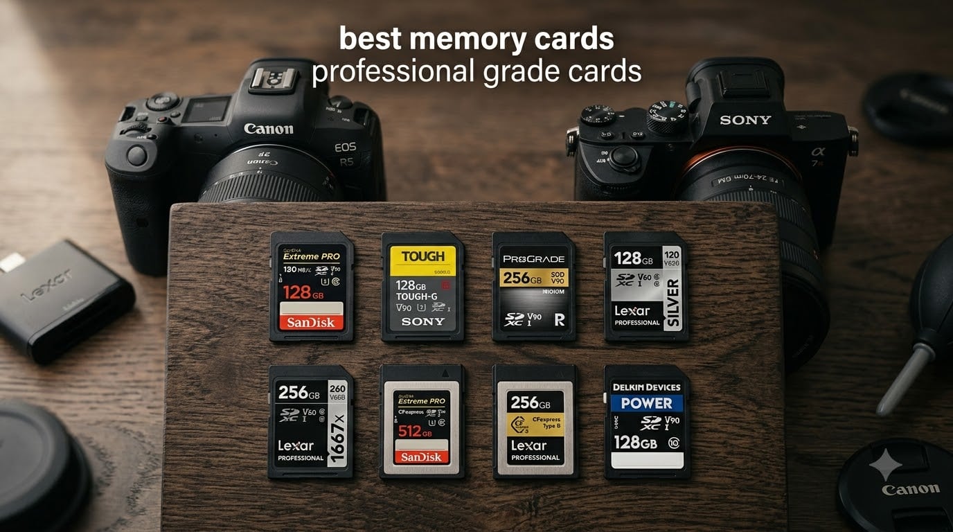 best memory cards professional grade cards