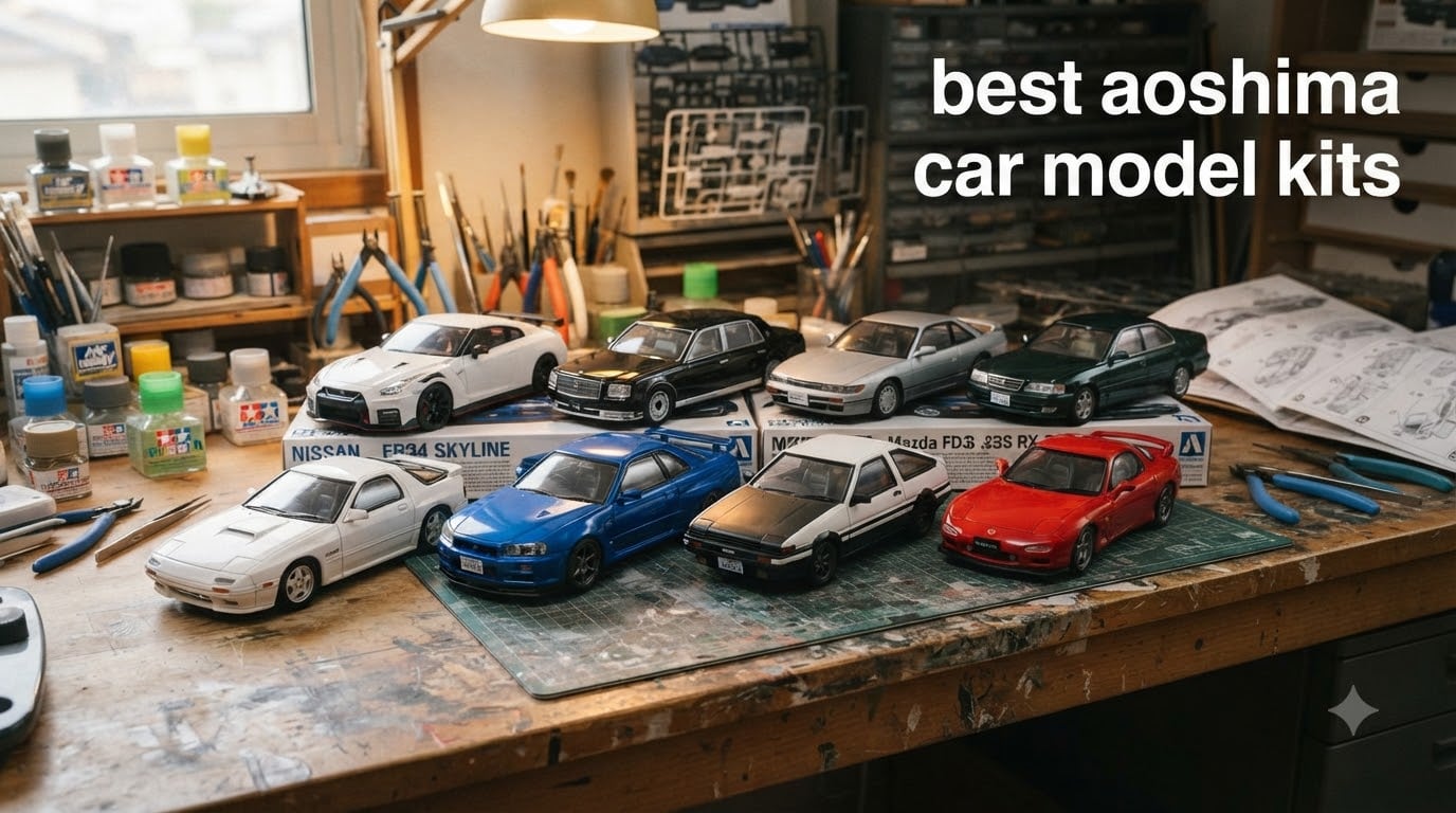 best aoshima car model kits