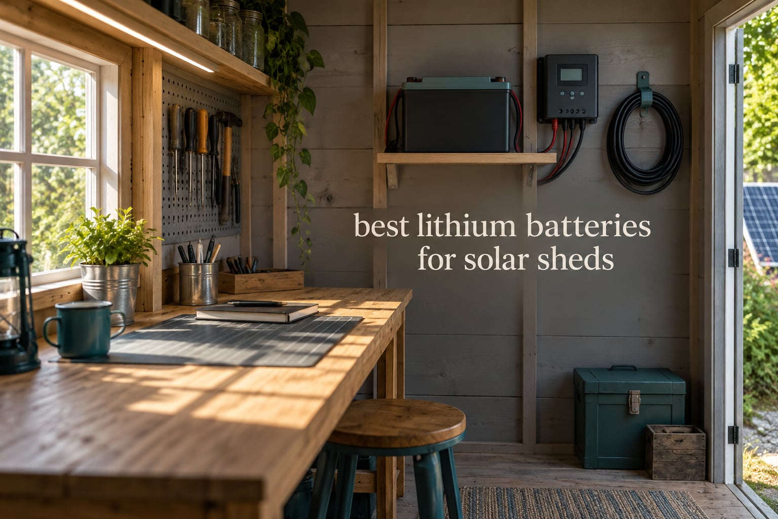 best lithium batteries for solar sheds